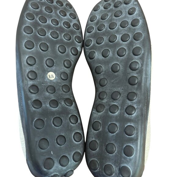 DONALD PLINER Sport Nadia Natural Beige Canvas and Leather Driving Loafer Sz 8 N - Picture 7 of 11